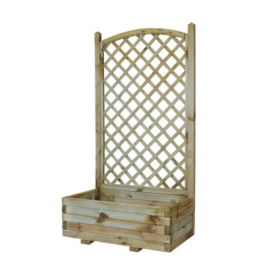 Jardinière + treillage en arc Chèvrefeuille CEMONJARDIN