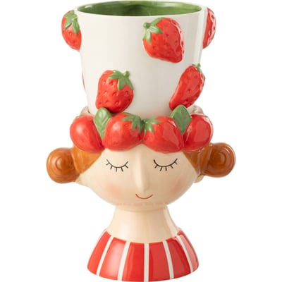 Cache-pot fille aux fraises RECOLLECTION