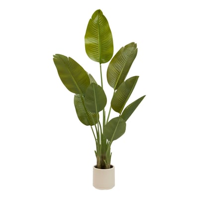 Bananier Artificielle H140 cm avec Pot LORA ATMOSPHERA