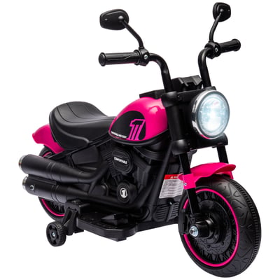 Moto électrique à conducteur assis PP Blanc HOMCOM