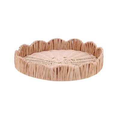 Plateau rond en rotin 30cm ORNAMI