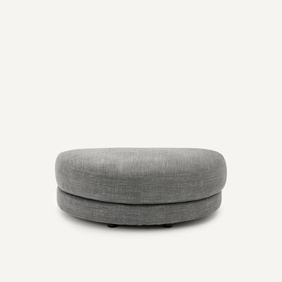 Repose-pieds modulable en coton et lin, TIBERIO AM.PM