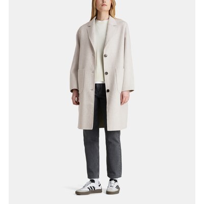 Manteau Mi-long Réversible Claudel Bi Laine Recyclée Mélangée GALERIES LAFAYETTE