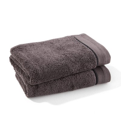 Lot de 2 serviettes invités Victor 675 g/m2 LA REDOUTE INTERIEURS