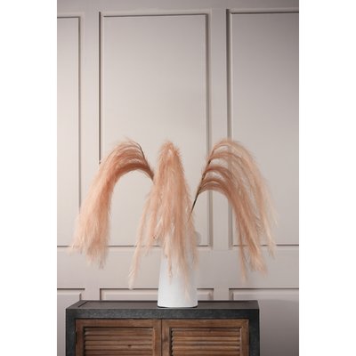 Pack of 3 128cm Artificial Blush Pink Pampas Stems SO'HOME