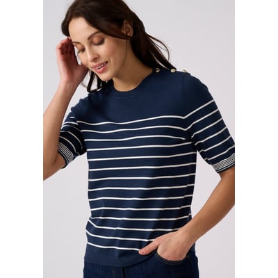 Pull rayé manches aux coudes DAMART