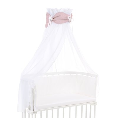 Ciel de lit coton organique pour berceaux Cododo Babybay Rose/Doré BABYBAY