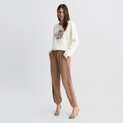 Sweat-shirt avec logo animalier et strass LIU JO