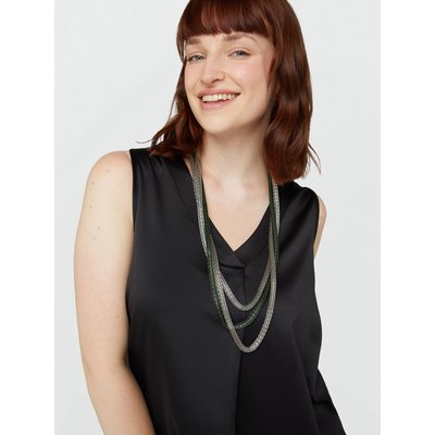 Top avec devant en satin et dos en jersey FIORELLA RUBINO