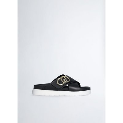 Sandales en cuir avec logo LIU JO