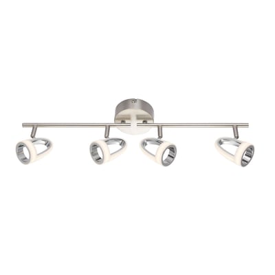Plafonnier rampe 4 spots LED design moderne RODRIK GLOBO LIGHTING