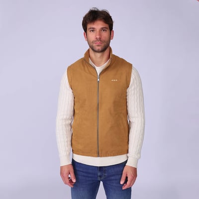 Veste suédine sans manches MISE AU GREEN