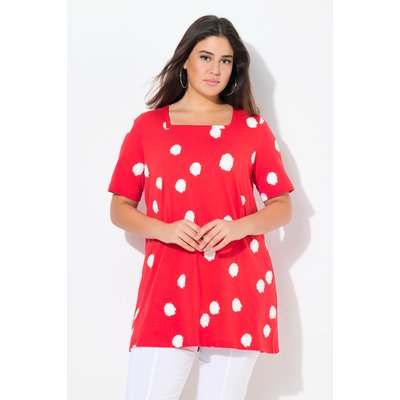 T-shirt long à pois, ligne A ULLA POPKEN