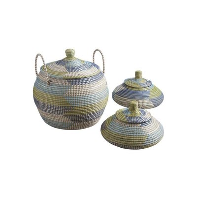 Panier rond jonc de mer (Lot de 3) AUBRY GASPARD