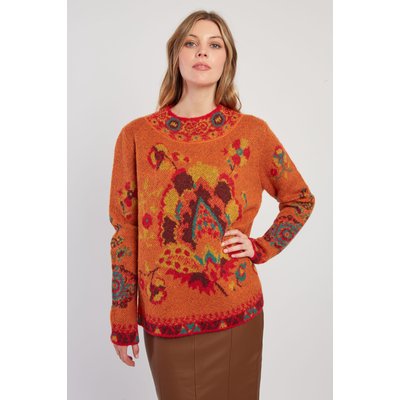 Pull en maille jacquard à col rond CADIX DERHY