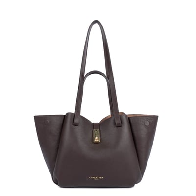Sac cabas porté épaule M en cuir, MILANO HORIZON LANCASTER