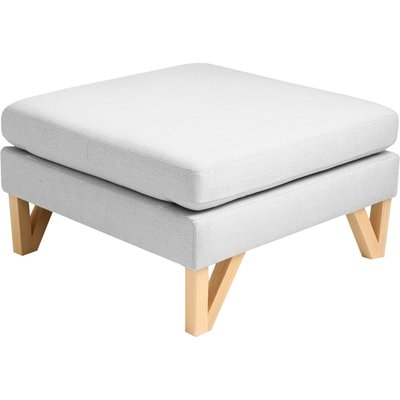 Pouf carré en bois massif, Willy RECOLLECTION