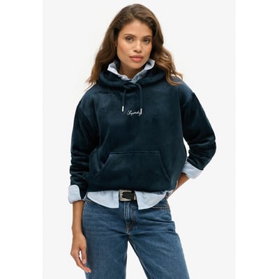 Sweat à capuche ample en velours Country Club SUPERDRY
