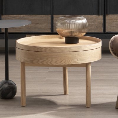 Scandi Wood Storage Side Table SO'HOME