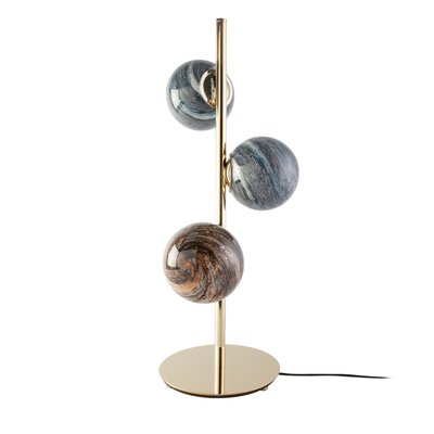 Lampe à poser acier et verre estampé ANGEL CERDA
