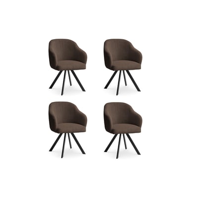 Lot de 4 chaises velours côtelé, SOPHIE BOBOCHIC