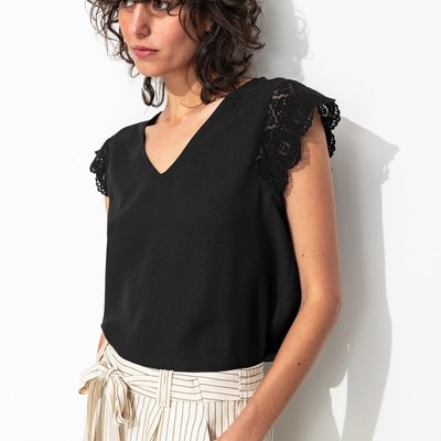 Top détail dentelle PROMOD