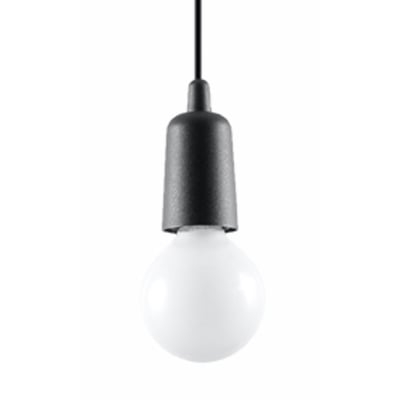 Suspension PVC Noir E27 1 Diego EDEN