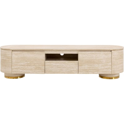 Meuble TV plateau en grès, LINNEA KARE DESIGN