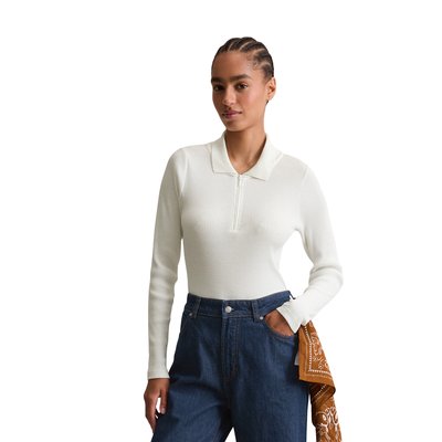 Polo à côtes slim en jersey stretch en coton organique MARC O’POLO DENIM