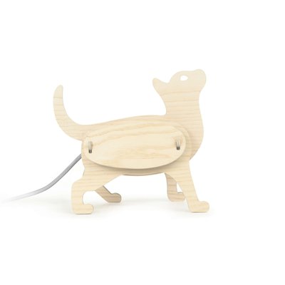 Lampe à poser en frêne Chat - ZOO GONE'S