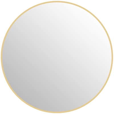 Miroir de salle de bains Verre trempé Or HOMCOM