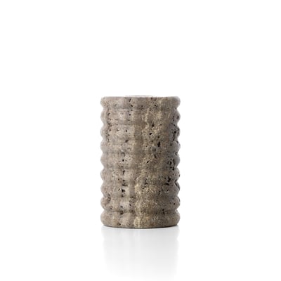 Bougeoir en travertin TRAVERTINE RIPPLE BAZAR BIZAR