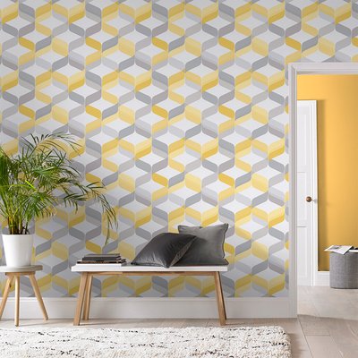 Papier peint Retro Lemon GRAHAM ET BROWN