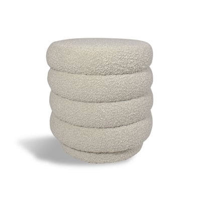 Pouf tissu en bouclette, LINUS NOW'S HOME