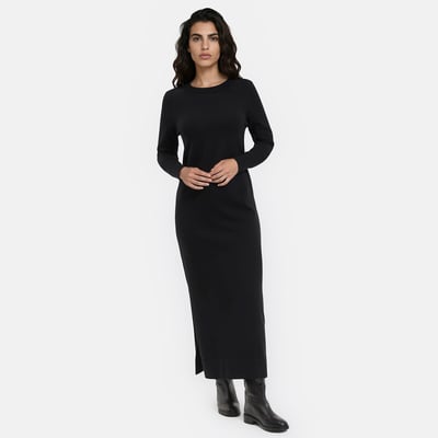 Robe pull, longue, manches longues LA REDOUTE COLLECTIONS