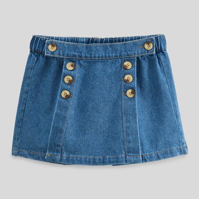 Jupe short en jean MONOPRIX