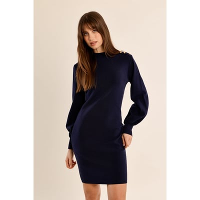 Robe pull en maille à manches ballons MOLLY BRACKEN