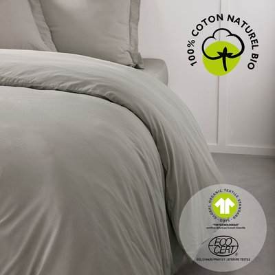 Housse de couette 2 personnes uni coton ORGANIC TODAY