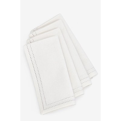 Serviettes table en coton à liseré, lot de 4 NEXT
