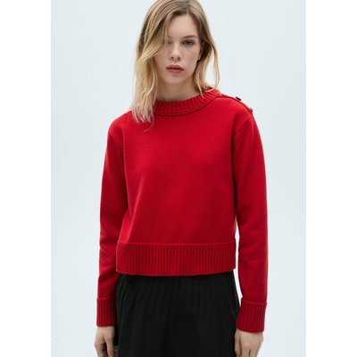 Pull-over maille boutons bijoux MANGO