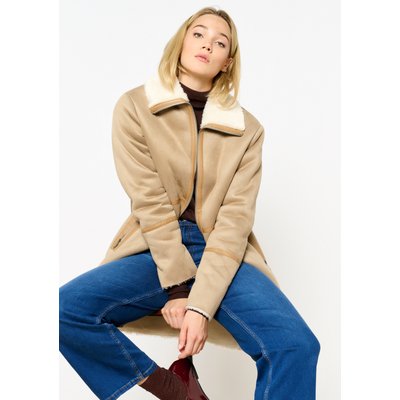 Manteau long en suédine LOLALIZA