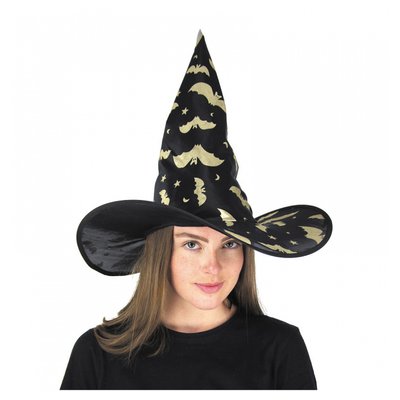 Chapeau sorciere dore adulte PARTY PRO