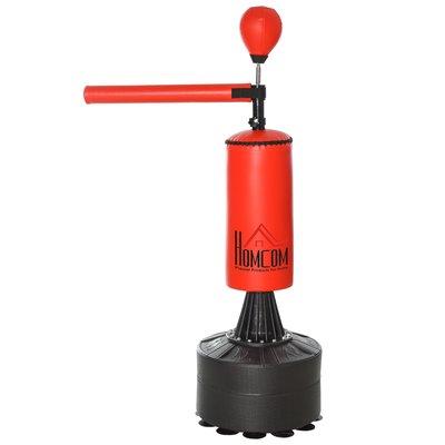 Sac de frappe boxe autoportant punching ball brunier 3 en 1 HOMCOM
