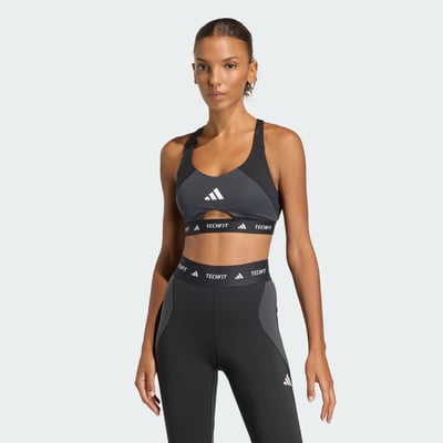 Brassière Techfit Workout Color Block Maintien Moyen adidas Performance