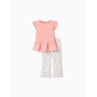 Ensemble T-shirt en coton et pantalon côtelé ZIPPY