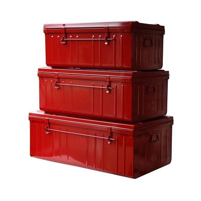 Set de 3 malles en acier Habitat 80 - 90 et 100 cm PIERRE HENRY