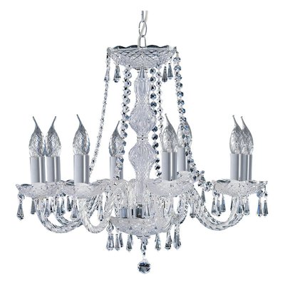 Chandelier  Hale 8x40W E14 Chrome BOUTICA-DESIGN