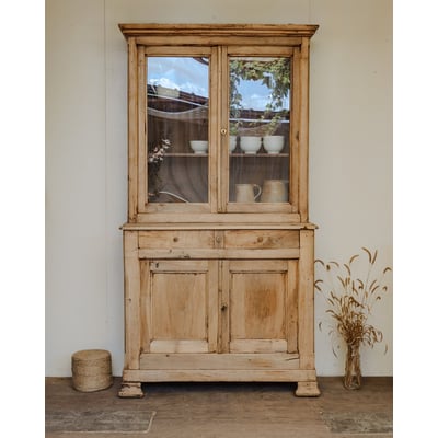Buffet à deux corps en noyer Gilbert N°1674 - Bon état DEBONGOUT