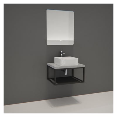 Meuble simplel + vasque + miroir WILL MOB IN