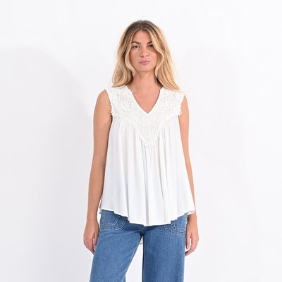 Ärmellose Bluse mit Stickerei MOLLY BRACKEN